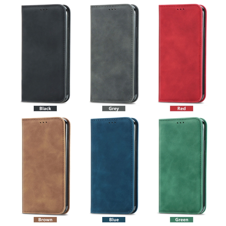 SEAHAI Cover In Pelle Per ZTE Blade A32 – Portafoglio Con Slot Per Carte E Supporto Magnetico – Marrone