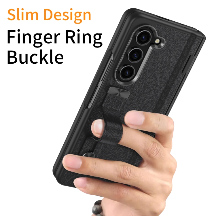 For Samsung Galaxy Z Fold6 5G All-inclusive Shockproof Phone Case with Holder(Black) For Samsung Galaxy Z Fold6 5G All-inclusive Shockproof Phone Case with Holder(Black)
