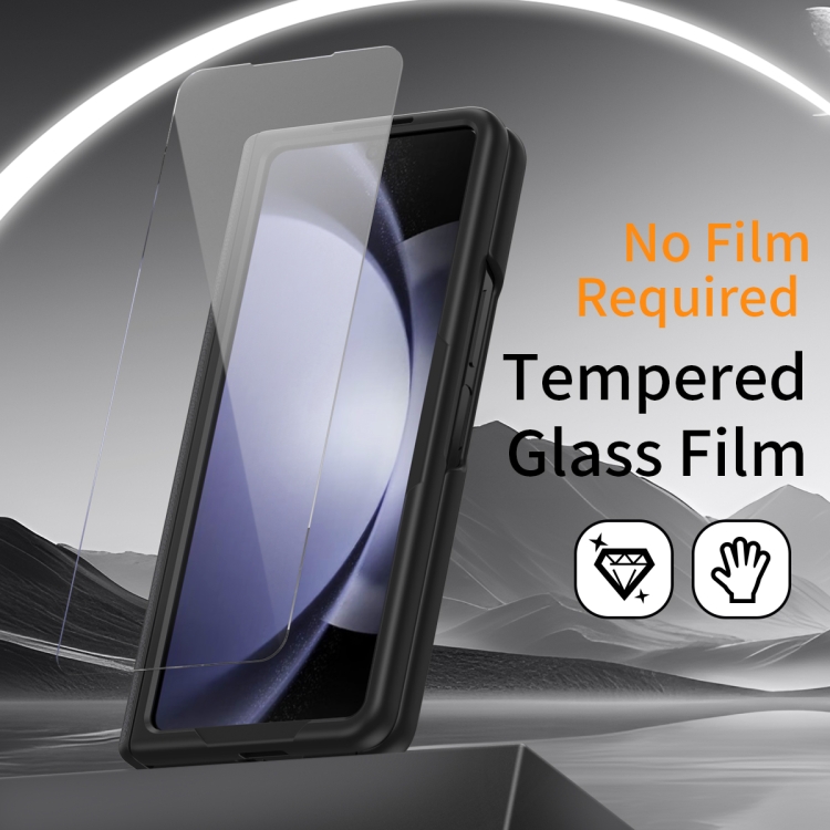 For Samsung Galaxy Z Fold6 5G All-inclusive Shockproof Phone Case with Holder(Black) For Samsung Galaxy Z Fold6 5G All-inclusive Shockproof Phone Case with Holder(Black)