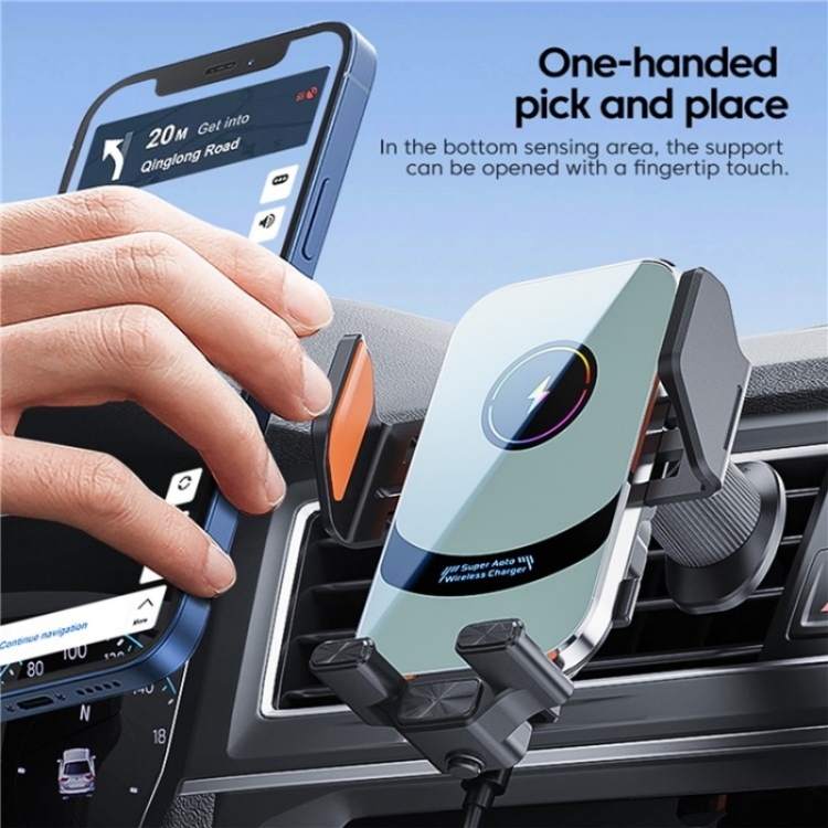 X16 Car Smart Sensor Phone Holder Magnetic Phone Mount Automatic Wireless Charger(Tarnish) X16 Car Smart Sensor Phone Holder Magnetic Phone Mount Automatic Wireless Charger(Tarnish)