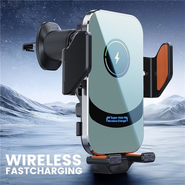 X16 Car Smart Sensor Phone Holder Magnetic Phone Mount Automatic Wireless Charger(Tarnish) X16 Car Smart Sensor Phone Holder Magnetic Phone Mount Automatic Wireless Charger(Tarnish)