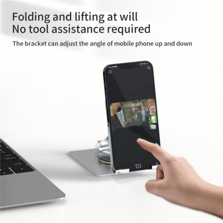 YY-022 360 Degree Rotation Aluminum Alloy Desktop Phone Tablet Holder(Black) YY-022 360 Degree Rotation Aluminum Alloy Desktop Phone Tablet Holder(Black)