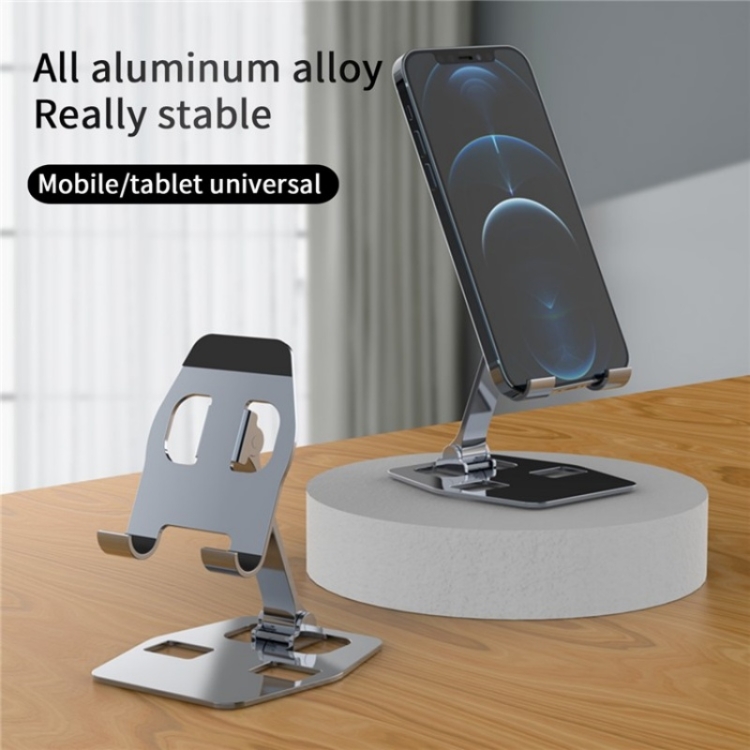 YY-018 Foldable Aluminum Alloy Desktop Phone Tablet Holder(Black) YY-018 Foldable Aluminum Alloy Desktop Phone Tablet Holder(Black)
