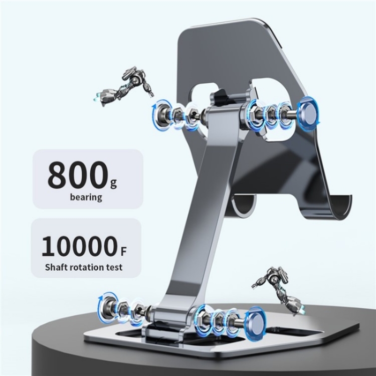 YY-018 Foldable Aluminum Alloy Desktop Phone Tablet Holder(Black) YY-018 Foldable Aluminum Alloy Desktop Phone Tablet Holder(Black)