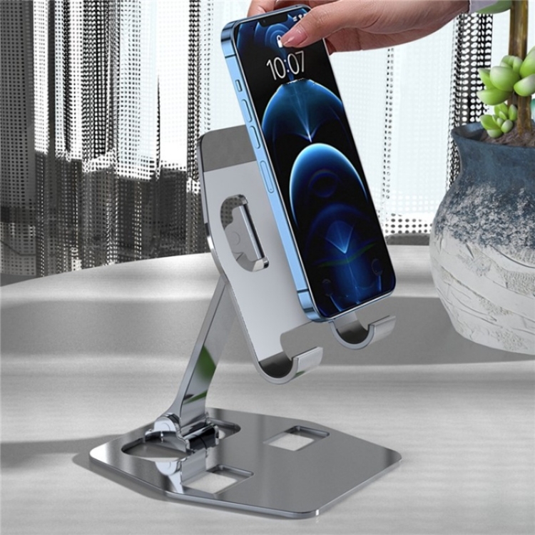 YY-018 Foldable Aluminum Alloy Desktop Phone Tablet Holder(Black) YY-018 Foldable Aluminum Alloy Desktop Phone Tablet Holder(Black)