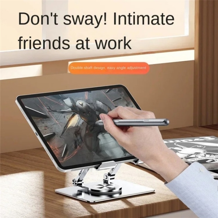 YY-J18 360 Degree Rotation Folding Hollow Heat Dissipation Phone Tablet Stand(Grey) YY-J18 360 Degree Rotation Folding Hollow Heat Dissipation Phone Tablet Stand(Grey)