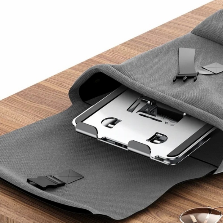 YY-J18 360 Degree Rotation Folding Hollow Heat Dissipation Phone Tablet Stand(Grey) YY-J18 360 Degree Rotation Folding Hollow Heat Dissipation Phone Tablet Stand(Grey)