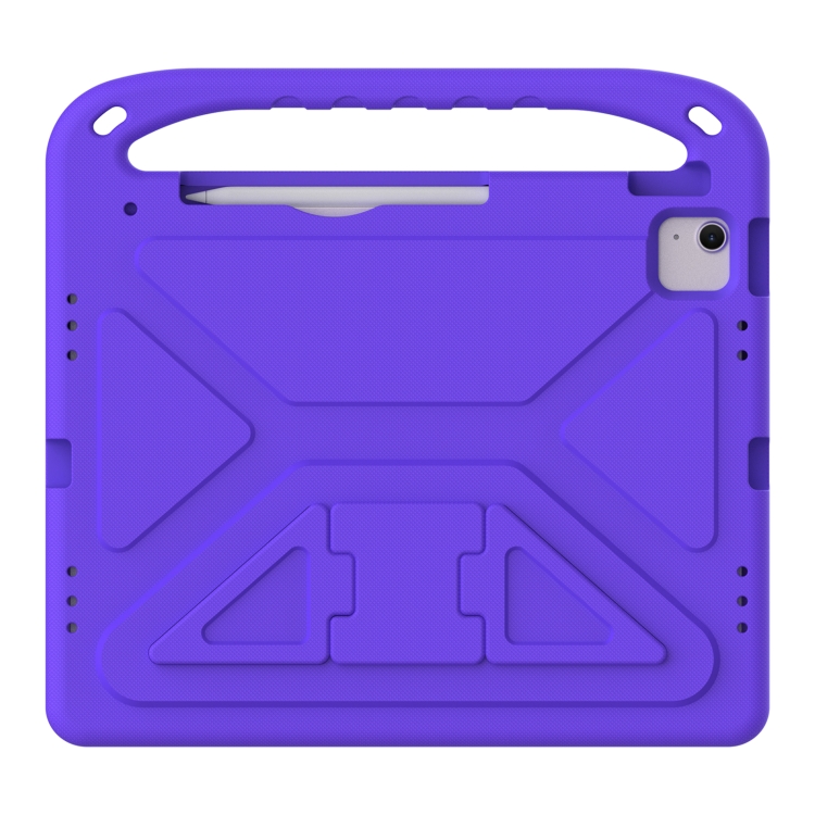 For iPad Air 13 2024 Handle EVA Shockproof Tablet Case with Holder(Purple) For iPad Air 13 2024 Handle EVA Shockproof Tablet Case with Holder(Purple)