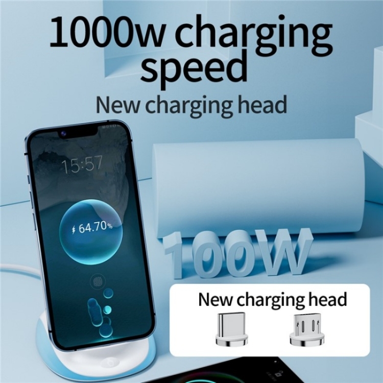 K18 Universal Desktop Stand 15W Wireless Fast Charging Phone Charger(Blue) K18 Universal Desktop Stand 15W Wireless Fast Charging Phone Charger(Blue)