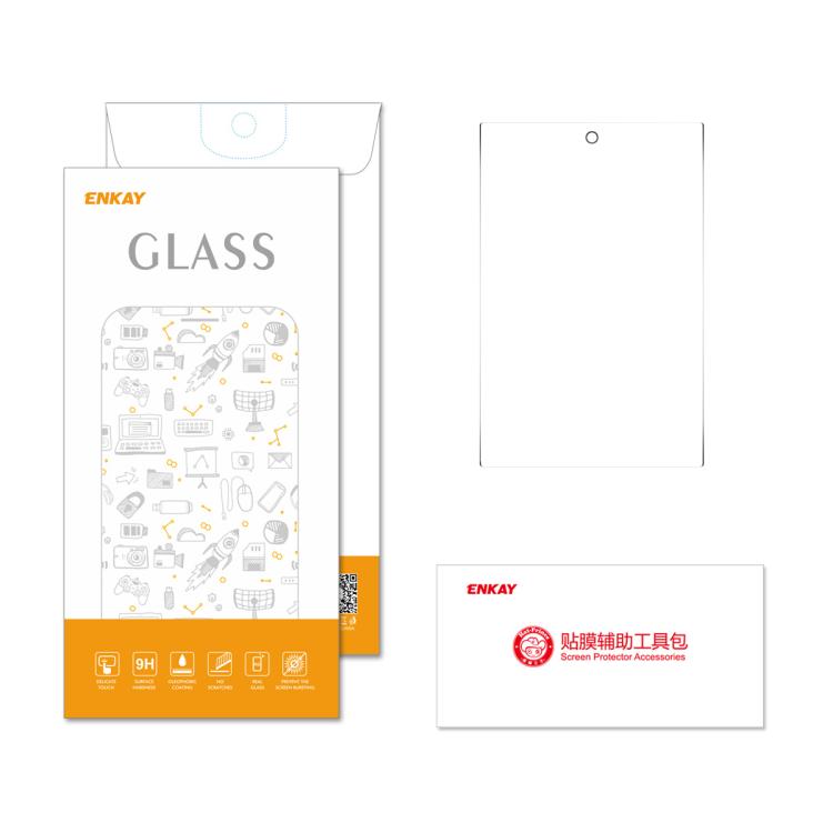For Galaxy Z Fold8 5G Outer Screen ENKAY 9H Big Arc Edge High Aluminum-silicon Tempered Glass Film
