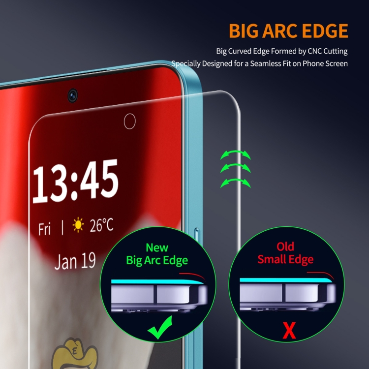 For Samsung Galaxy S24 FE 5G 2pcs ENKAY 9H Big Arc Edge High Aluminum-silicon Tempered Glass Film For Samsung Galaxy S24 FE 5G 2pcs ENKAY 9H Big Arc Edge High Aluminum-silicon Tempered Glass Film