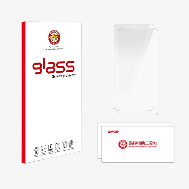 For Samsung Galaxy S24 FE 5G 2pcs ENKAY 9H Big Arc Edge High Aluminum-silicon Tempered Glass Film For Samsung Galaxy S24 FE 5G 2pcs ENKAY 9H Big Arc Edge High Aluminum-silicon Tempered Glass Film