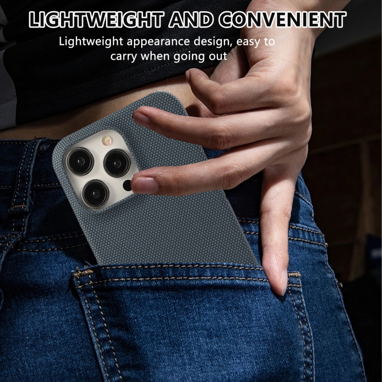 For iPhone 14 Stitching Cloth PU Shockproof Phone Case(Dark Blue) - 7