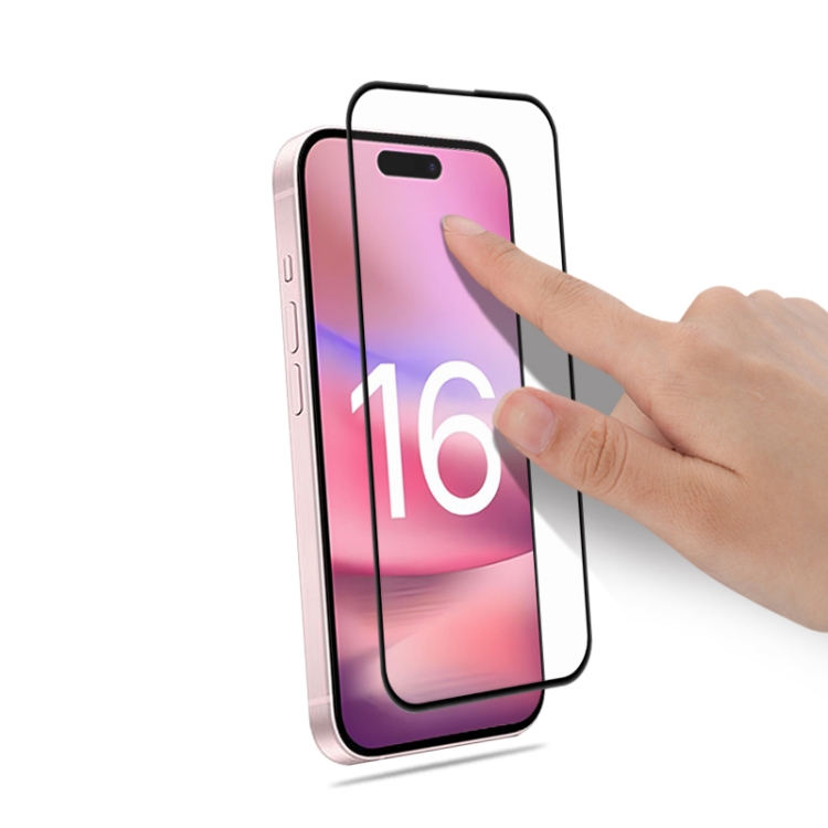 For iPhone 16 mocolo 2.5D Full Glue Full Cover Tempered Glass Film For iPhone 16 mocolo 2.5D Full Glue Full Cover Tempered Glass Film