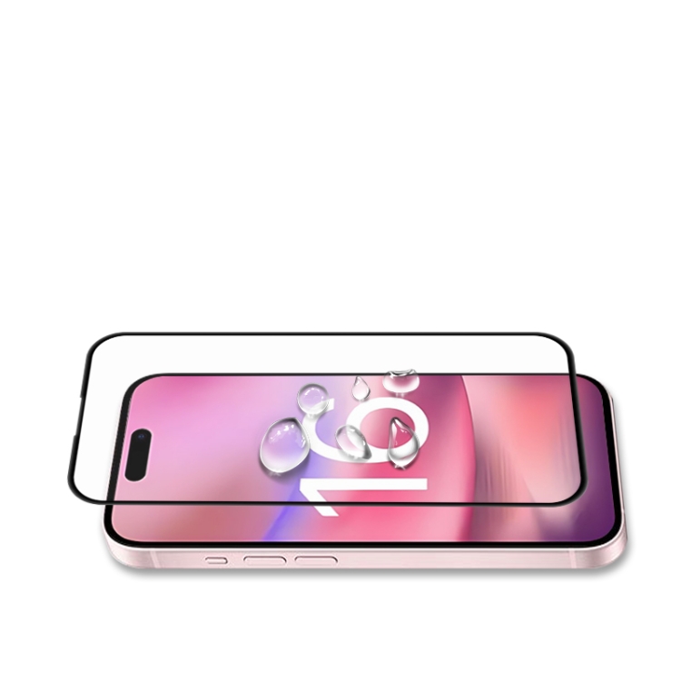 For iPhone 16 mocolo 2.5D Full Glue Full Cover Tempered Glass Film For iPhone 16 mocolo 2.5D Full Glue Full Cover Tempered Glass Film