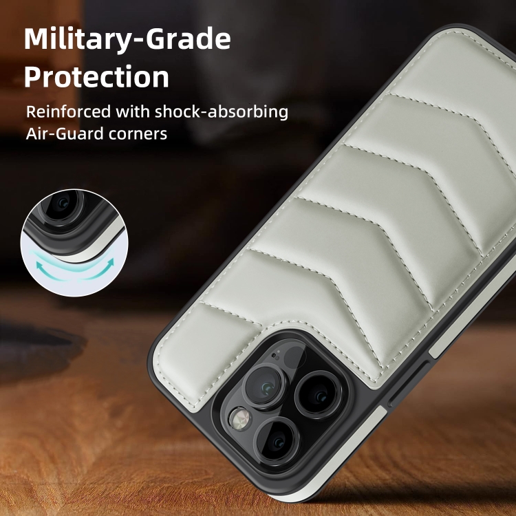 For iPhone 15 Plus Down Jacket Card Bag Holder MagSafe Phone Case(Grey) For iPhone 15 Plus Down Jacket Card Bag Holder MagSafe Phone Case(Grey)