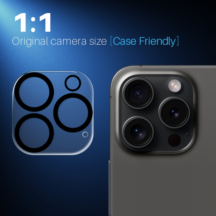 For iPhone 16 Pro / 16 Pro Max NORTHJO Camera Lens Protector 3D Night Shot Tempered Glass Film(Black) For iPhone 16 Pro / 16 Pro Max NORTHJO Camera Lens Protector 3D Night Shot Tempered Glass Film(Black)