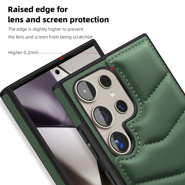 For Samsung Galaxy S23 Ultra 5G Down Jacket Card Bag Holder MagSafe Phone Case(Dark Green) For Samsung Galaxy S23 Ultra 5G Down Jacket Card Bag Holder MagSafe Phone Case(Dark Green)