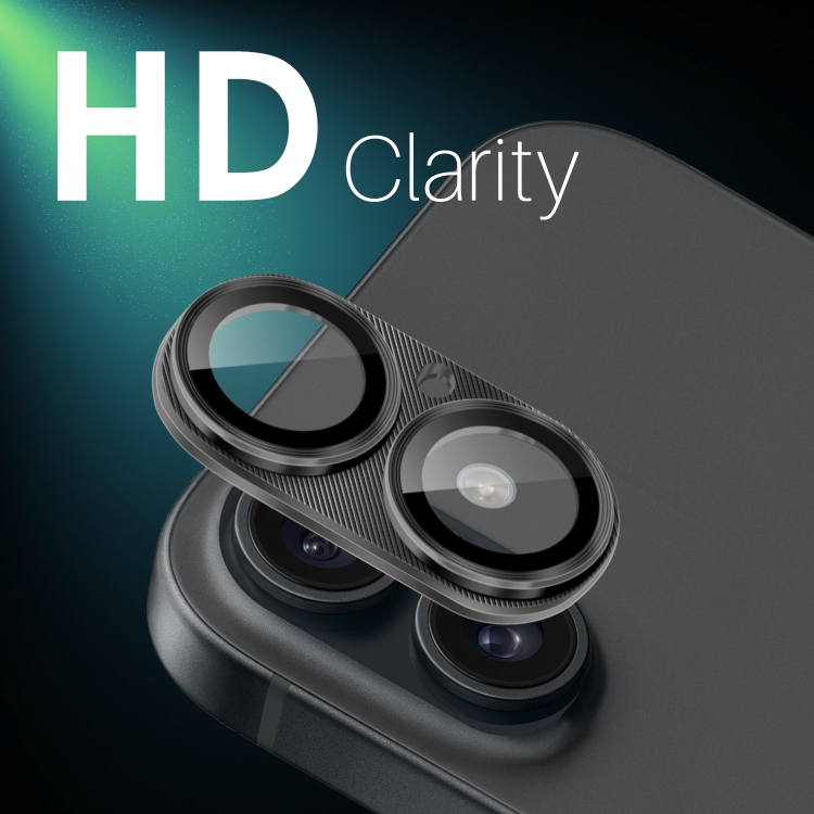 For iPhone 16 / 16 Plus NORTHJO CD Vein Camera Lens Protector Tempered Glass Rear Lens Film(Black) For iPhone 16 / 16 Plus NORTHJO CD Vein Camera Lens Protector Tempered Glass Rear Lens Film(Black)