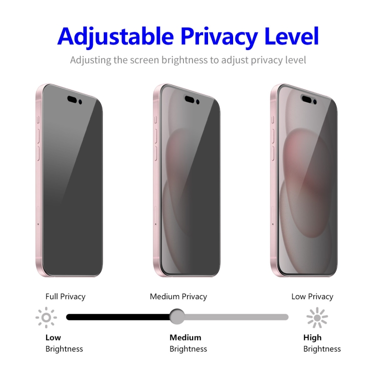 For iPhone 15 Plus 2pcs ENKAY Hat-Prince 28 Degree Anti-peeping Privacy Tempered Glass Film