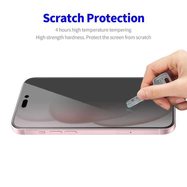 For iPhone 15 Plus 2pcs ENKAY Hat-Prince 28 Degree Anti-peeping Privacy Tempered Glass Film