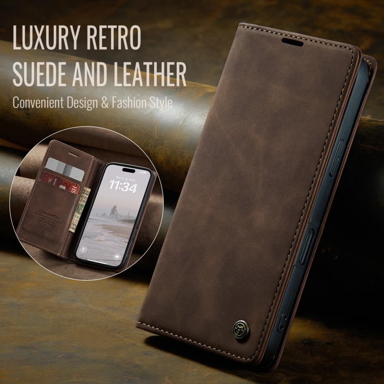 For iPhone 16 CaseMe 013 Multifunctional Horizontal Flip Leather Phone Case(Coffee) For iPhone 16 CaseMe 013 Multifunctional Horizontal Flip Leather Phone Case(Coffee)