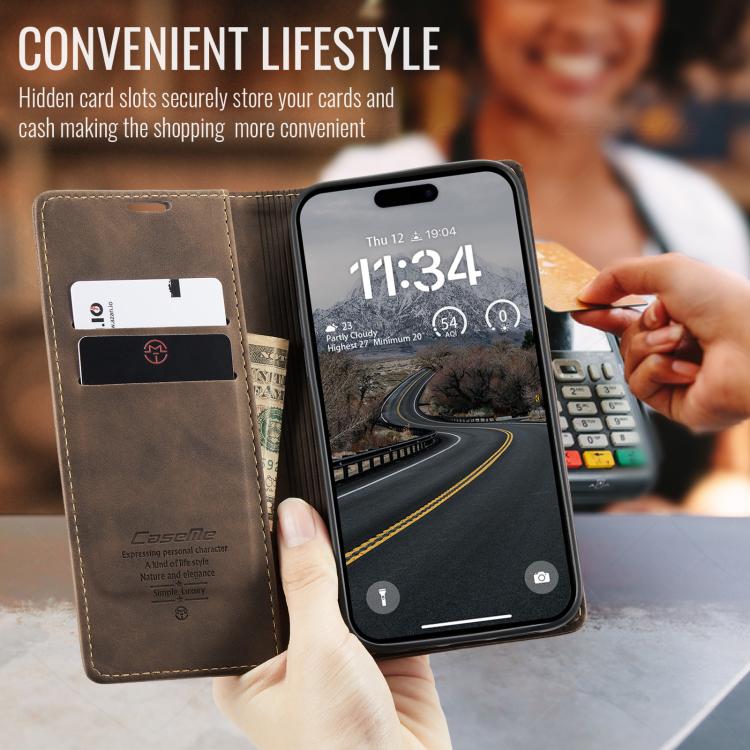 For iPhone Air CaseMe 013 Multifunctional Horizontal Flip Leather Phone Case(Coffee)