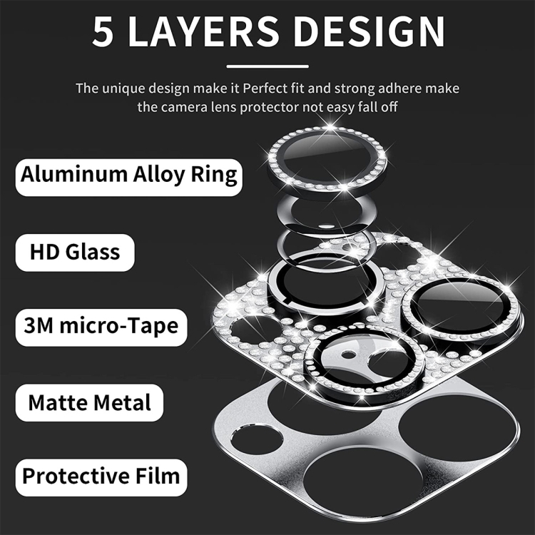 For iPhone 16 / 16 Plus ENKAY Hat-Prince Blink Diamond Camera Lens Aluminium Alloy Tempered Glass Film(Dark Purple) For iPhone 16 / 16 Plus ENKAY Hat-Prince Blink Diamond Camera Lens Aluminium Alloy Tempered Glass Film(Dark Purple)