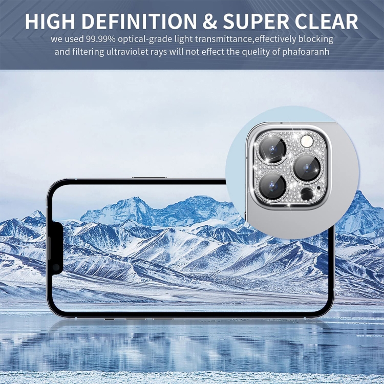 For iPhone 16 / 16 Plus ENKAY Hat-Prince Blink Diamond Camera Lens Aluminium Alloy Tempered Glass Film(Dark Purple) For iPhone 16 / 16 Plus ENKAY Hat-Prince Blink Diamond Camera Lens Aluminium Alloy Tempered Glass Film(Dark Purple)