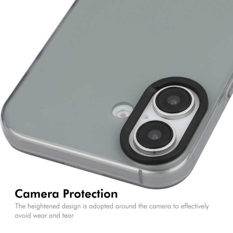 For iPhone 16 Plus ENKAY Hat-Prince Translucent Matte TPU Soft Phone Case(Grey) For iPhone 16 Plus ENKAY Hat-Prince Translucent Matte TPU Soft Phone Case(Grey)