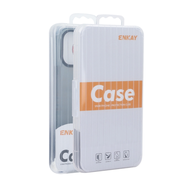 For iPhone 16 Plus ENKAY Hat-Prince Translucent Matte TPU Soft Phone Case(Grey) For iPhone 16 Plus ENKAY Hat-Prince Translucent Matte TPU Soft Phone Case(Grey)