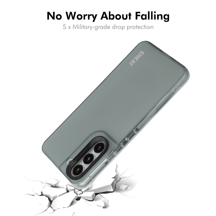 For Samsung Galaxy S23+ 5G ENKAY Hat-Prince Translucent Matte TPU Soft Phone Case(White) For Samsung Galaxy S23+ 5G ENKAY Hat-Prince Translucent Matte TPU Soft Phone Case(White)