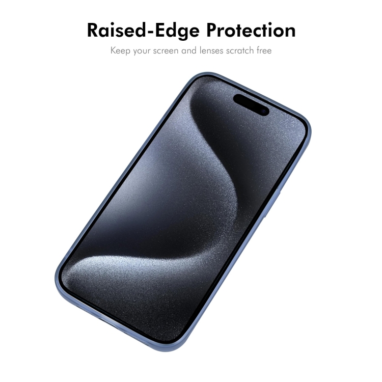 For iPhone 16 ENKAY Hat-Prince Translucent Matte TPU Phone Case with Lens Film(Blue) For iPhone 16 ENKAY Hat-Prince Translucent Matte TPU Phone Case with Lens Film(Blue)