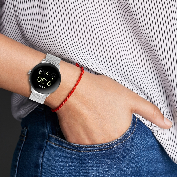 Google Pixel Watch 3 41mm ミラネーゼメタルマグネットウォッチバンド(シャンパンゴールド)