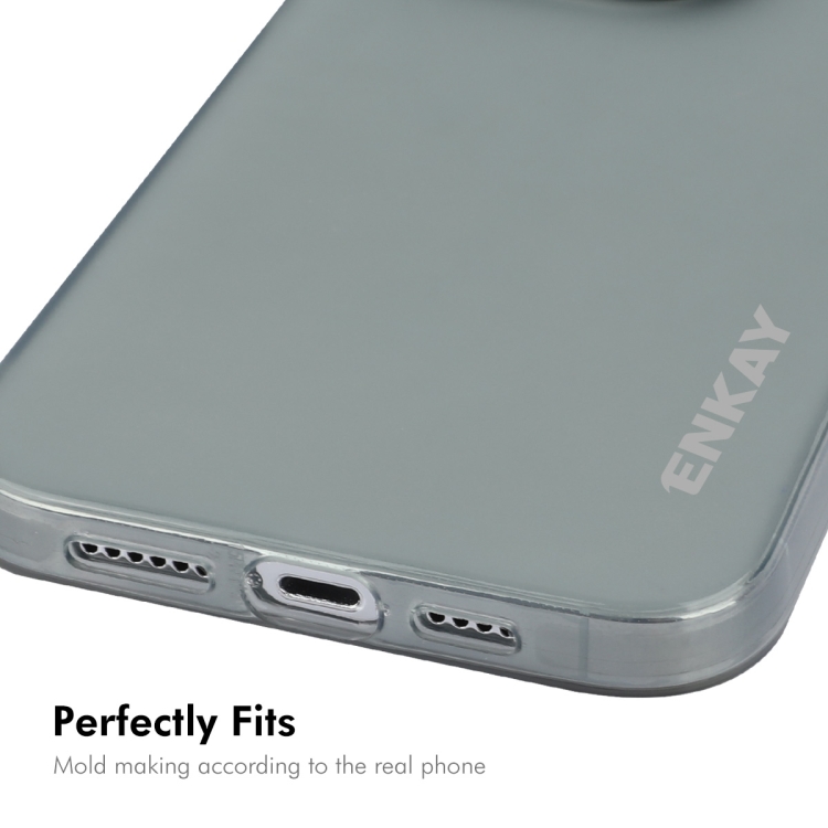 For iPhone 16 Pro ENKAY Hat-Prince Translucent Matte TPU Phone Case + 9H Big Arc Edge Film(Grey) For iPhone 16 Pro ENKAY Hat-Prince Translucent Matte TPU Phone Case + 9H Big Arc Edge Film(Grey)