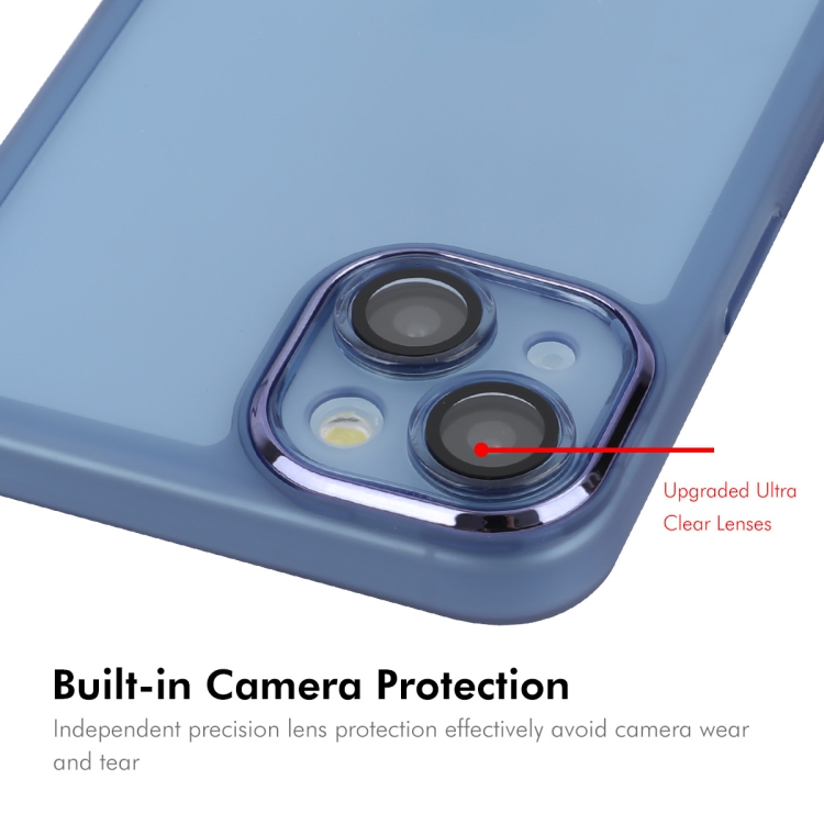 For iPhone 15 ENKAY Hat-Prince Translucent Matte TPU Phone Case with Lens Film + 9H Big Arc Edge Film(Blue) For iPhone 15 ENKAY Hat-Prince Translucent Matte TPU Phone Case with Lens Film + 9H Big Arc Edge Film(Blue)