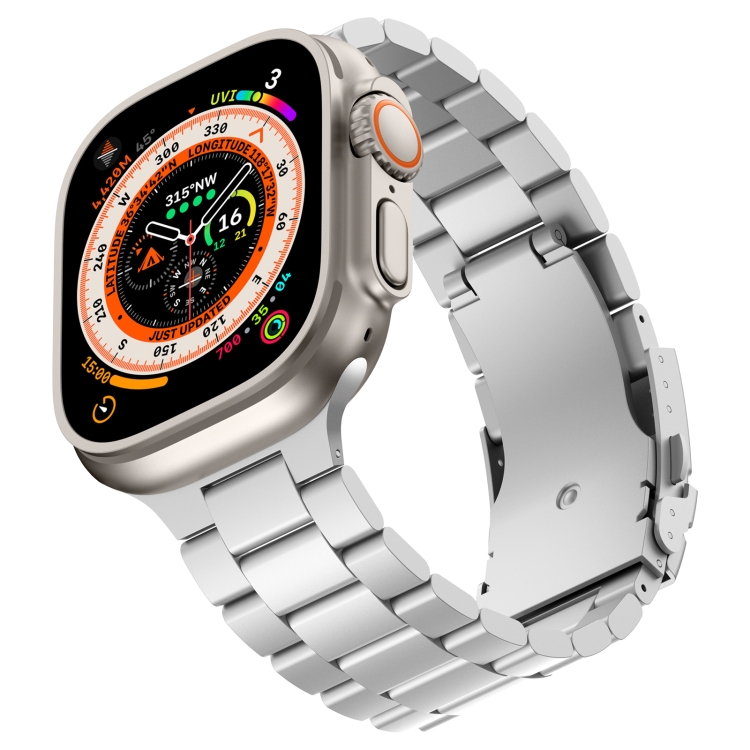 Apple Watch Series 4 40mm 3ビーズ チタン合金 メタルウォッチバンド(シルバー)