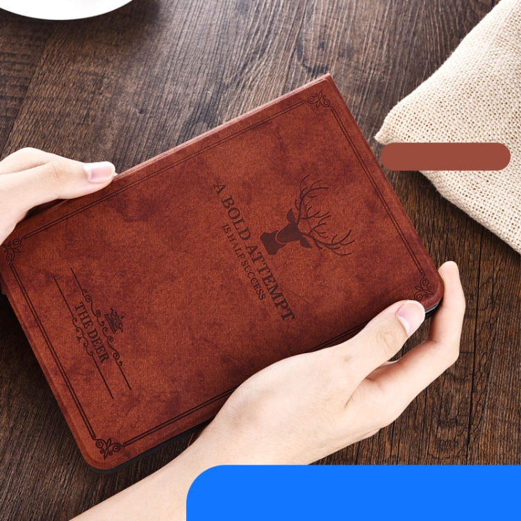 Antler Retro Voltage Craft Cloth + TPU Protective Cover for iPad Mini1/Mini2/Mini3/Mini4/Mini5 ,With Sleep Function(Black) Antler Retro Voltage Craft Cloth + TPU Protective Cover for iPad Mini1/Mini2/Mini3/Mini4/Mini5 ,With Sleep Function(Black)