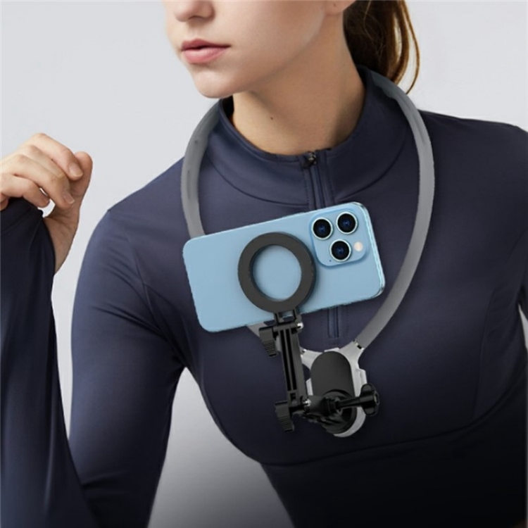 SX-P05 Magnetic Collar Phone Clamp Bracket POV View Mount(Black) SX-P05 Magnetic Collar Phone Clamp Bracket POV View Mount(Black)
