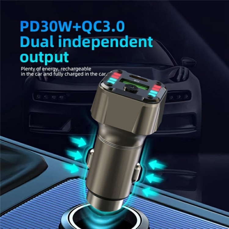 K24 Dual Ports Car Charging Adapter Car Charger PD 30W QC 3.0 Super Charger K24 Dual Ports Car Charging Adapter Car Charger PD 30W QC 3.0 Super Charger