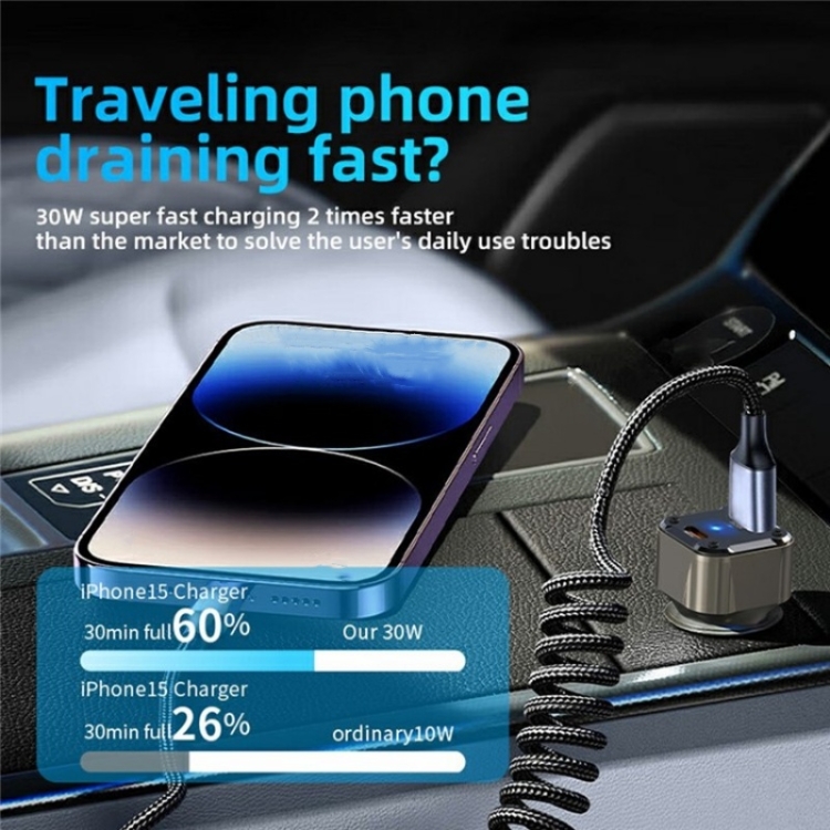K25 Fast Charging Metal Window Breaker Car Charger Adapter PD 30W Super Charger K25 Fast Charging Metal Window Breaker Car Charger Adapter PD 30W Super Charger