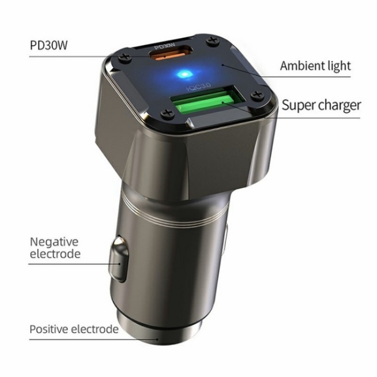 K25 Fast Charging Metal Window Breaker Car Charger Adapter PD 30W Super Charger K25 Fast Charging Metal Window Breaker Car Charger Adapter PD 30W Super Charger