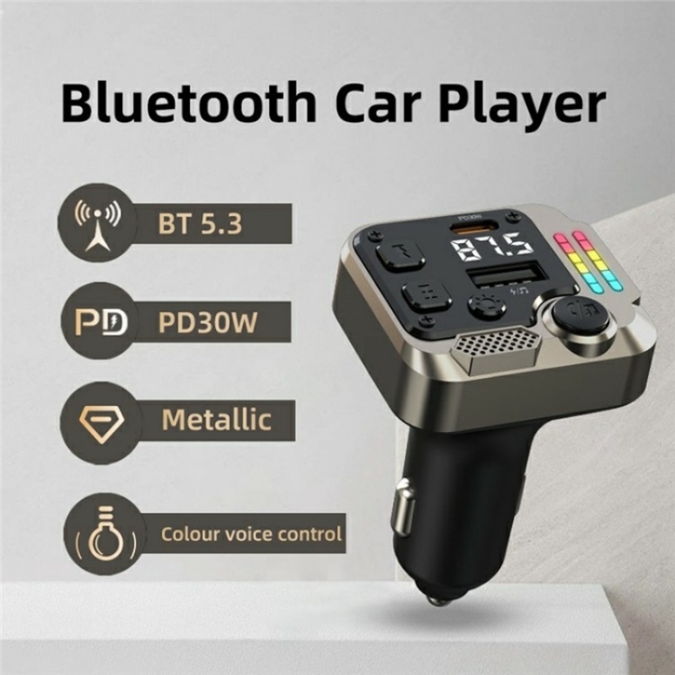 C68 Dual Port Bluetooth FM Transmitter PD 30W Car Charger Music Player Hands-Free Call C68 Dual Port Bluetooth FM Transmitter PD 30W Car Charger Music Player Hands-Free Call