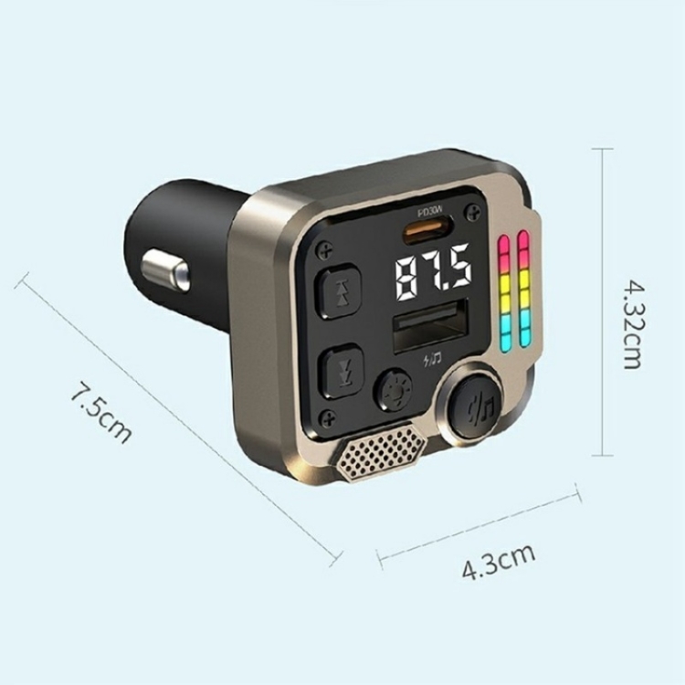 C68 Dual Port Bluetooth FM Transmitter PD 30W Car Charger Music Player Hands-Free Call C68 Dual Port Bluetooth FM Transmitter PD 30W Car Charger Music Player Hands-Free Call