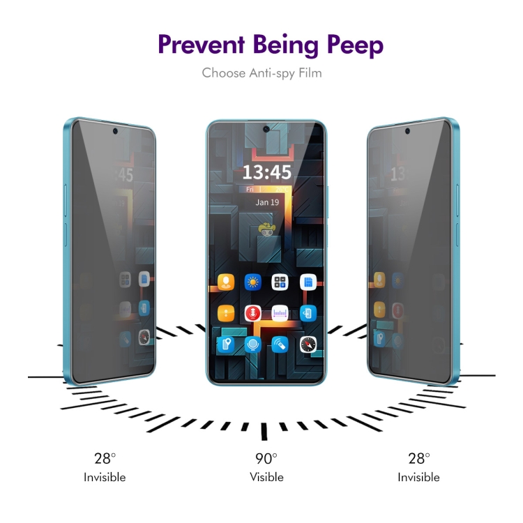 For Samsung Galaxy S24 FE 5G ENKAY Easy Install Anti-peeping Privacy Tempered Glass Film For Samsung Galaxy S24 FE 5G ENKAY Easy Install Anti-peeping Privacy Tempered Glass Film