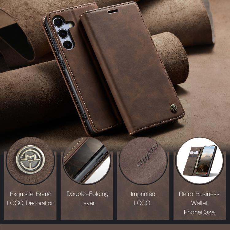 For Samsung Galaxy S25+ 5G CaseMe 013 Multifunctional Horizontal Flip Leather Phone Case(Coffee) For Samsung Galaxy S25+ 5G CaseMe 013 Multifunctional Horizontal Flip Leather Phone Case(Coffee)