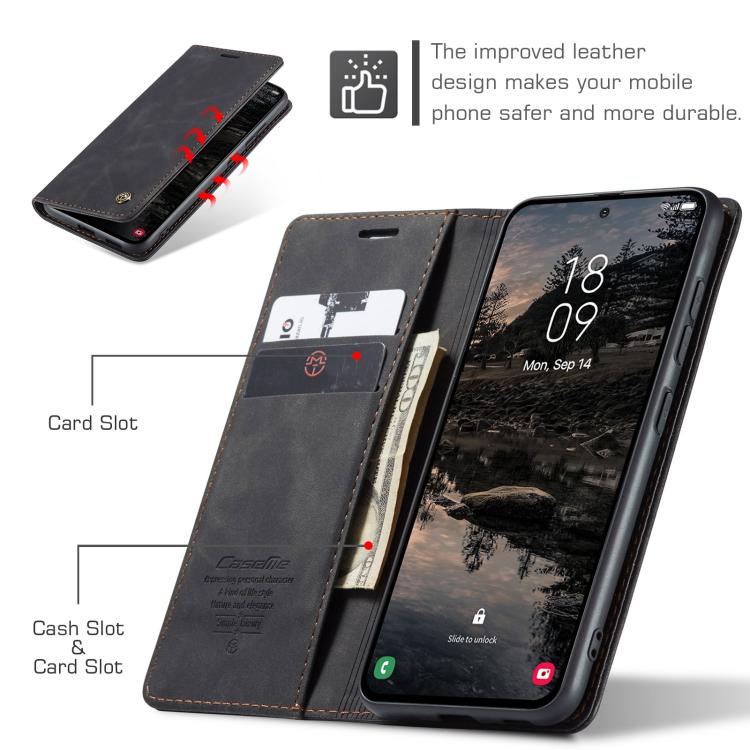 For Samsung Galaxy S25 5G CaseMe 013 Multifunctional Horizontal Flip Leather Phone Case(Black) For Samsung Galaxy S25 5G CaseMe 013 Multifunctional Horizontal Flip Leather Phone Case(Black)
