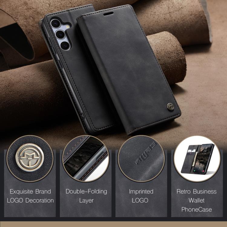 For Samsung Galaxy S25 5G CaseMe 013 Multifunctional Horizontal Flip Leather Phone Case(Black) For Samsung Galaxy S25 5G CaseMe 013 Multifunctional Horizontal Flip Leather Phone Case(Black)