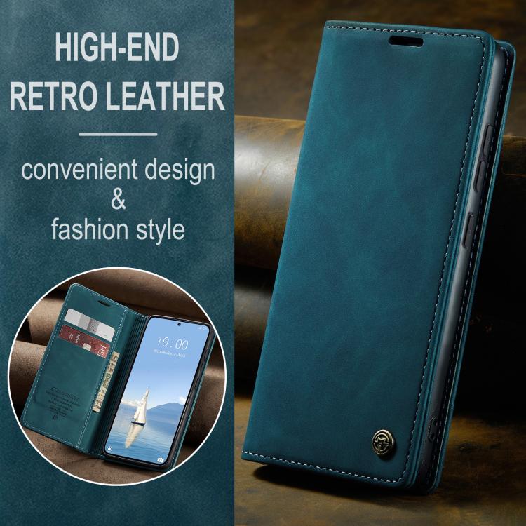 For Samsung Galaxy S26+ 5G CaseMe 013 Multifunctional Horizontal Flip Leather Phone Case(Blue)