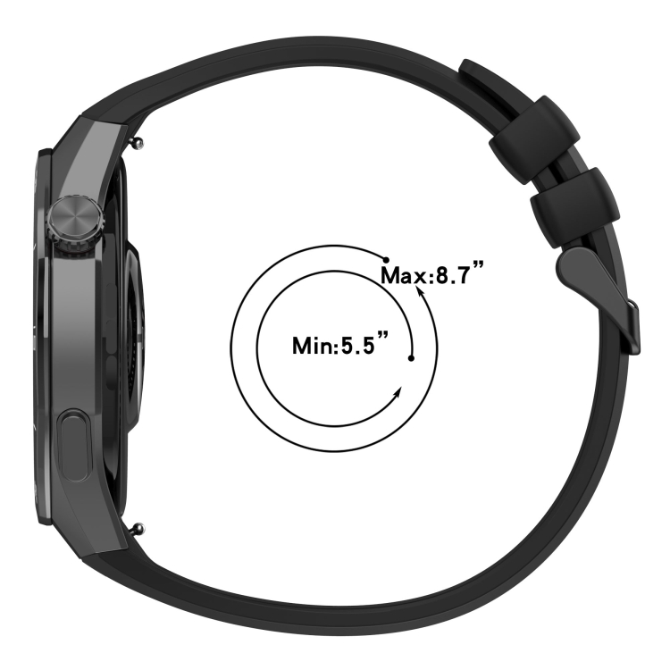 Huawei Watch GT 5 Pro 46mm ブラック スチールバックル